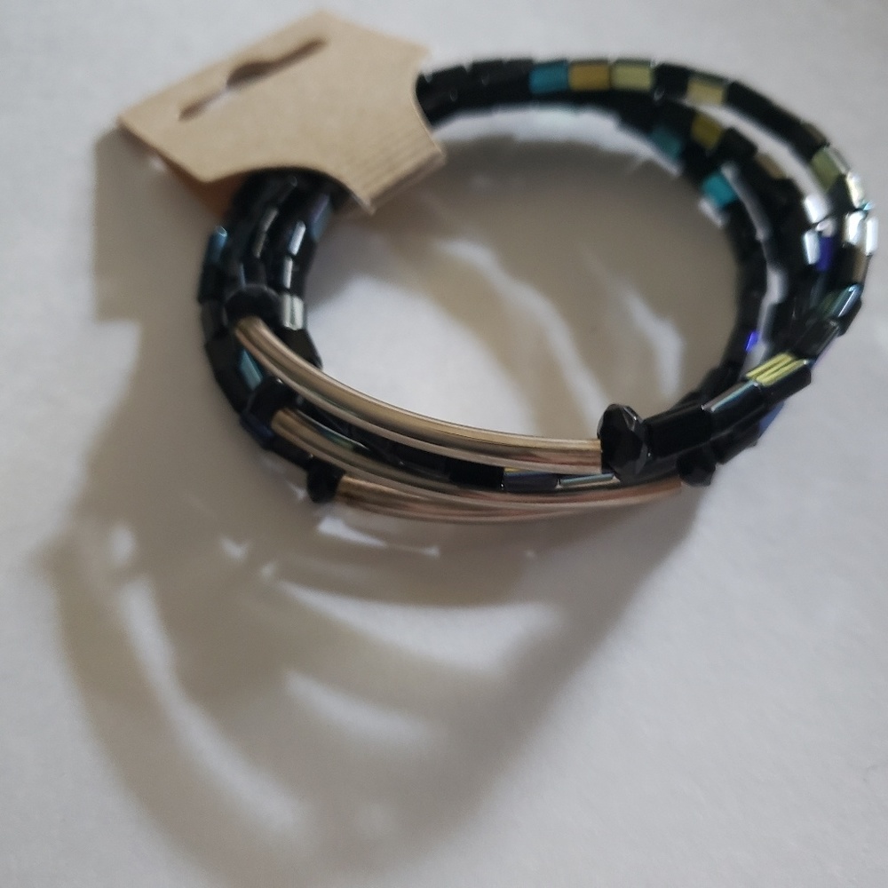 Handmade memory wire bracelet